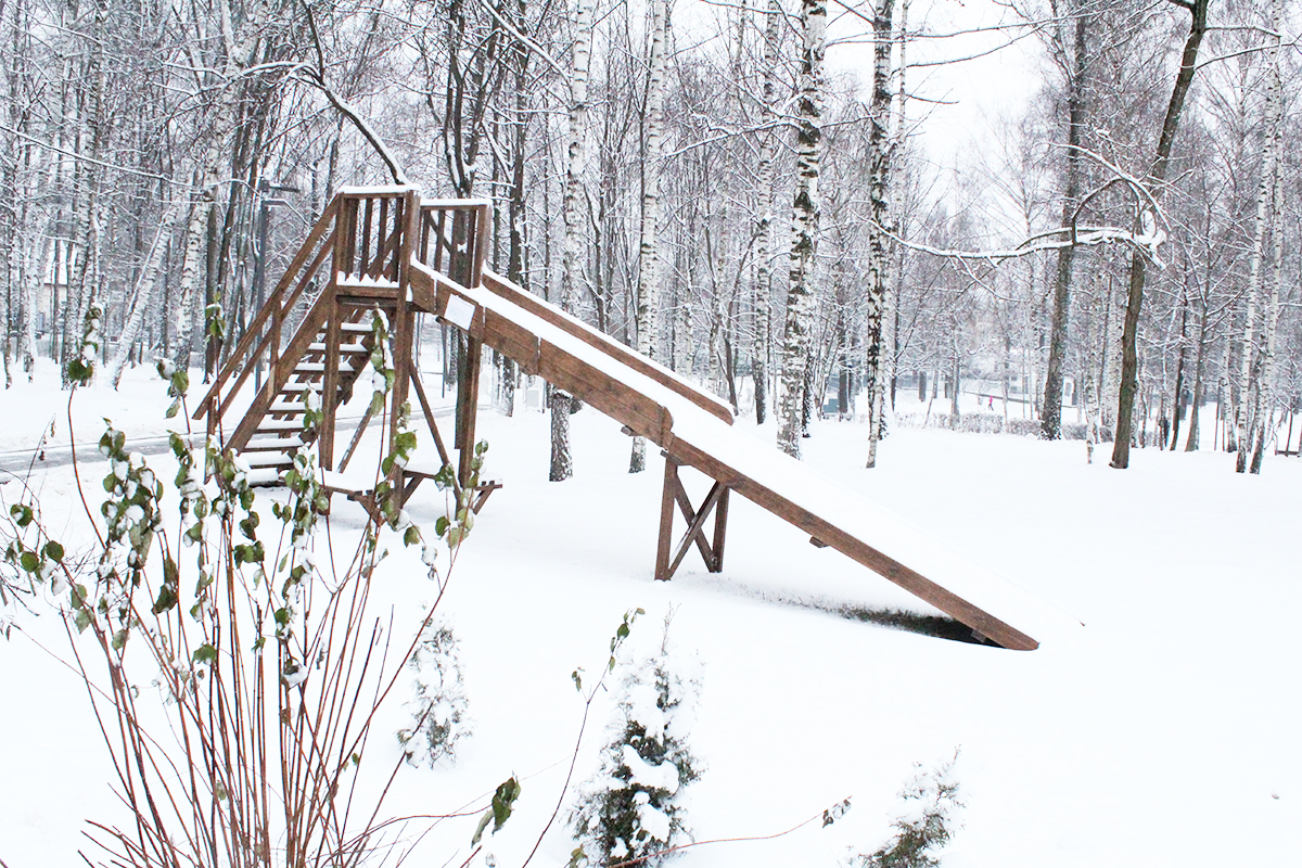 Лианозовский парк после снегопада