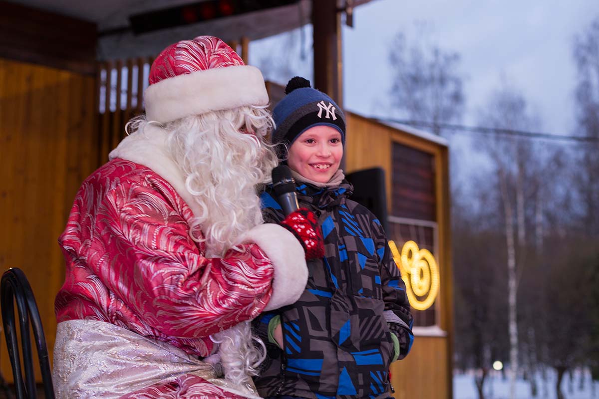 Дед Мороз в Лианозовском парке